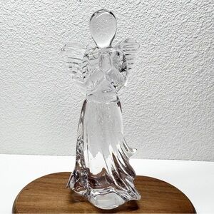 Vintage Lefton Crystal Angel Figurine 7”